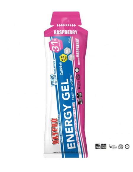 fast energy gel - Gel energético frambuesa con cafeina