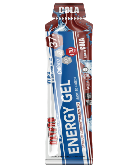 Energy gel - gel energético con 150mg de cafeina + 37 gramos de hidratos por gel