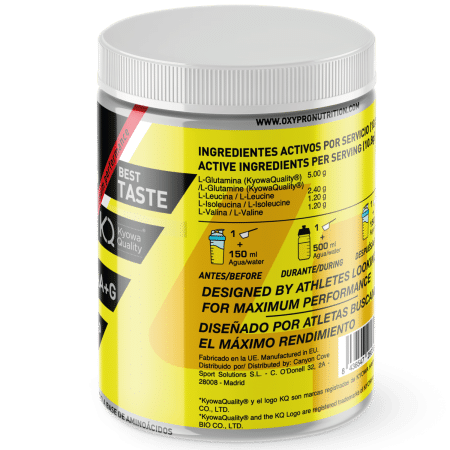 BCAA + Glutamina (Kyowa Quality®) – 500gr sabor limón