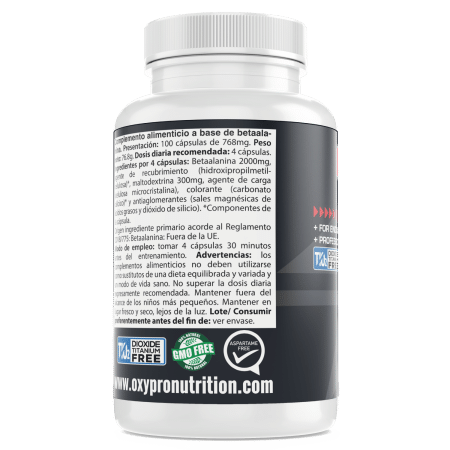 Beta-Alanina 500mg – 100 cápsulas vegetales