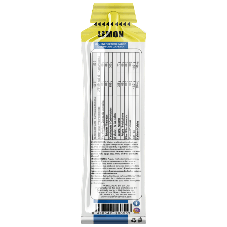 ENERGY GEL sabor Limón con 100mg Cafeína