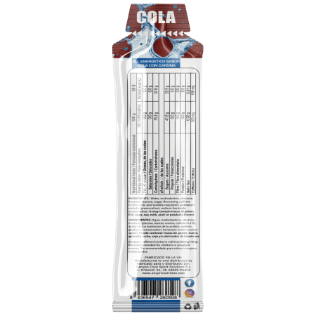 ENERGY GEL sabor Cola con 150mg Cafeína