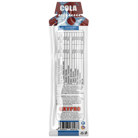 ENERGY GEL sabor Cola sin cafeina