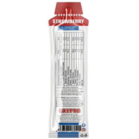 ENERGY GEL sabor Fresa sin cafeina