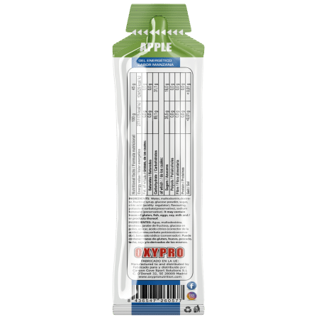 ENERGY GEL sabor Manzana sin cafeina