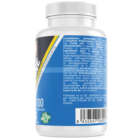 L-Carnitina – 100 cápsulas