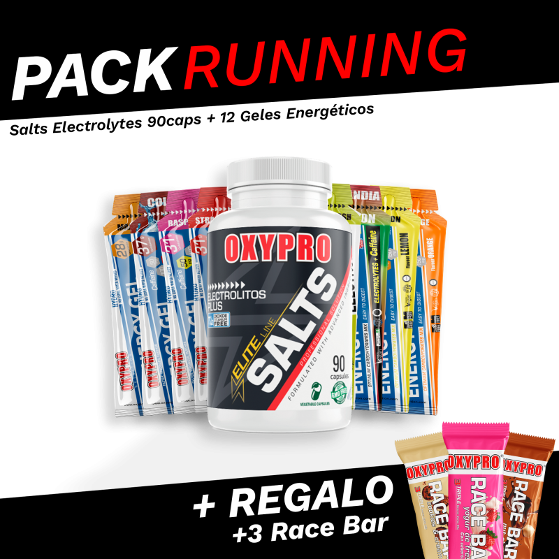 Pack RUNNING (salt electrolitos + pack 12 geles energéticos variados)