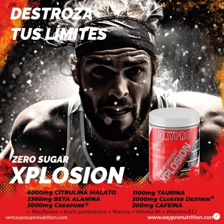 Pre Workout XPLOSION (con Creapure® y Cluster Dextrin®) - 500gr