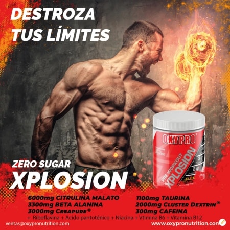 Pre Workout XPLOSION (con Creapure® y Cluster Dextrin®) - 500gr