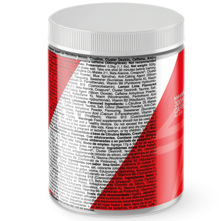 Pre Workout XPLOSION (con Creapure® y Cluster Dextrin®) – 500gr