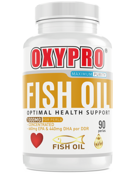 FISH OIL 90 perlas | Fish Oil - Omega 3 - altísima cantidad de EPA, DHA y extracto de tocoferol con propiedades antioxidantes.