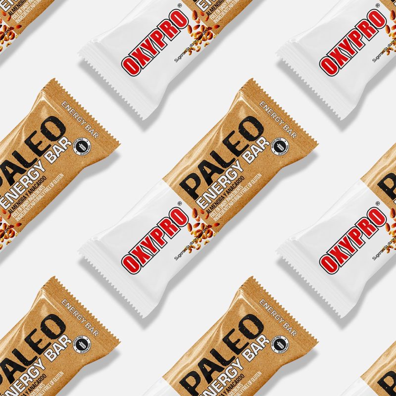 Barrita energética Paleo energy bar sabor almendra y anacardo. La Barrita ideal para competición.