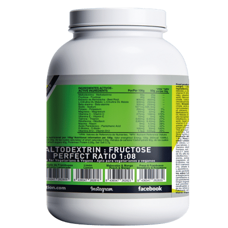 Professional Isotonic 1:08 (Maltodextrina – fructosa) – 1,8kg – Limonada de Frambuesa